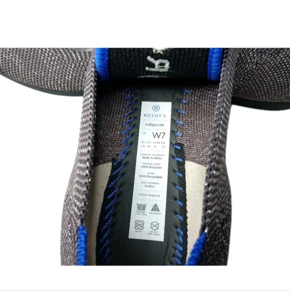 Rothy's The Point Captoe Flats Shoes Women's Size 7 Twilight Metallic Brown - Picture 10 of 10